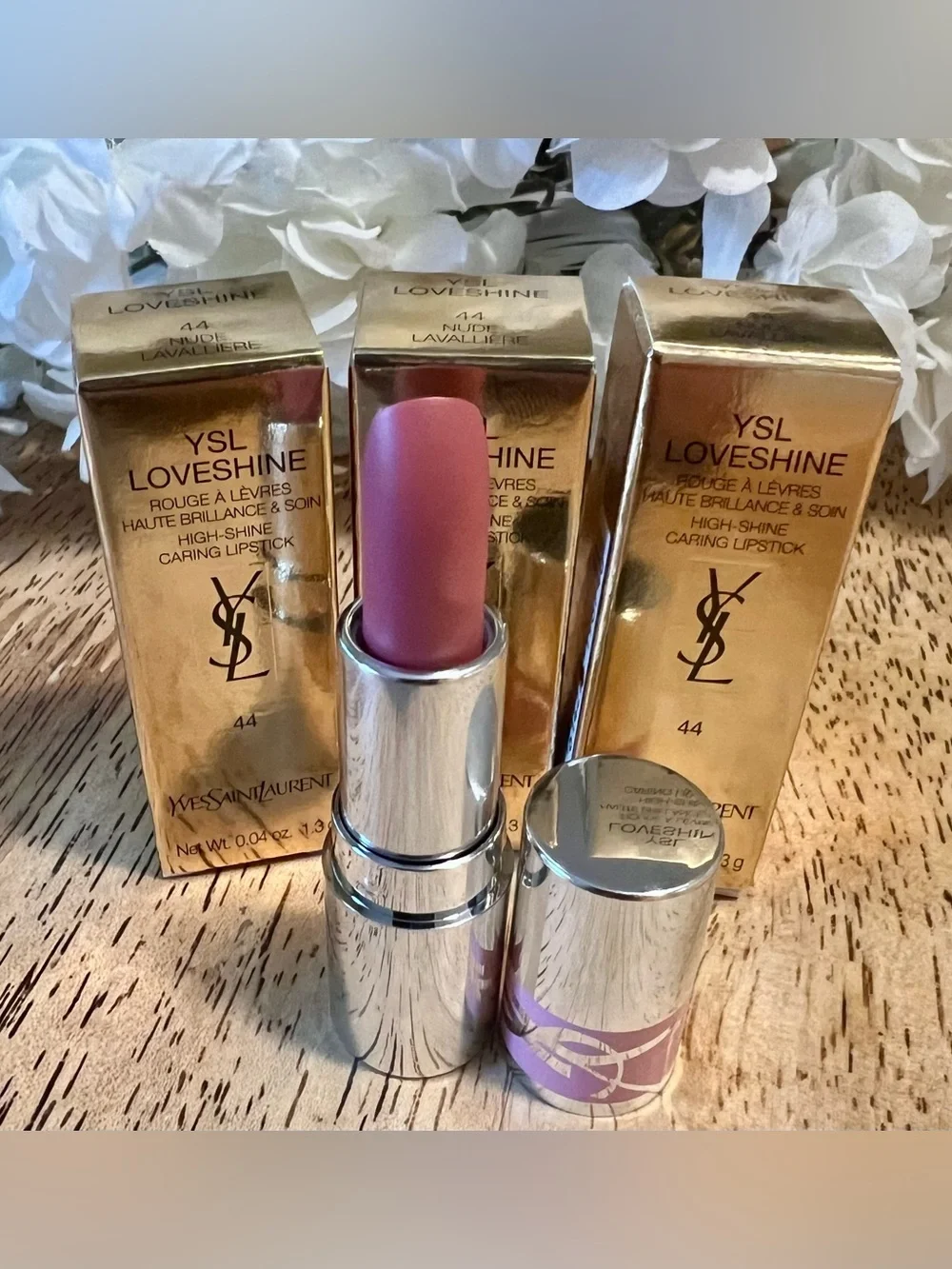 Yves Saint Laurent YSL LOVESHINE Lipstick #44 - mini 0.04oz 1.3G x 3